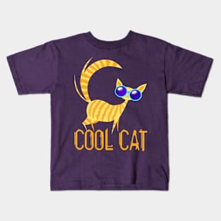 Cool Ginger Cat Kids T-Shirt